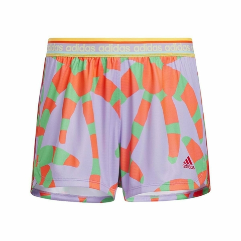 Shorts Malha adidas x FARM Rio Pacer 3-Stripes HS1198