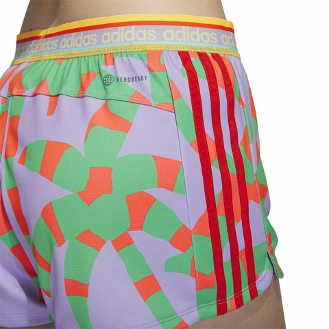 Shorts Malha adidas x FARM Rio Pacer 3-Stripes HS1198 - loja online