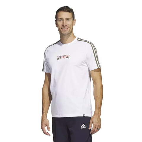 Camiseta Estampada Sport Optimist 3-Stripes Sportswear HT3025 - comprar online