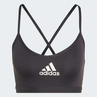 Top Adidas Treino Suporte Leve AeroReact Preto HT5017