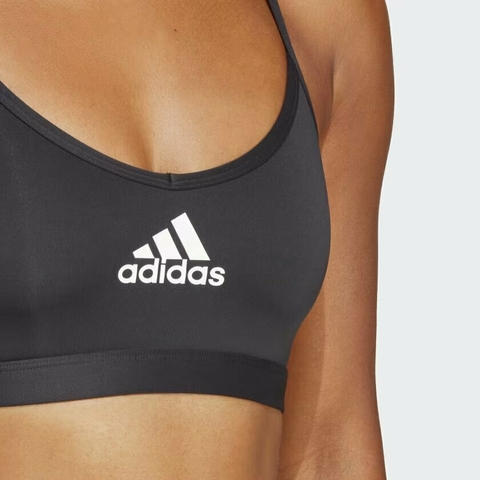 Top Adidas Treino Suporte Leve AeroReact Preto HT5017 - loja online