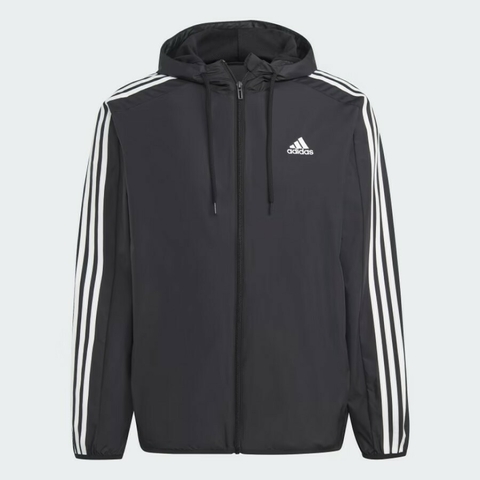 Jaqueta Corta-Vento Essentials Woven 3-Stripes - Adidas IB0378 - Kevin Sports