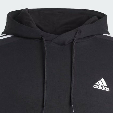 Moletinho Adidas com Capuz Zíper Essentials 3-Stripes IC0435 - Kevin Sports