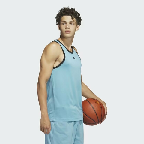 Regata adidas Basketball 3-Stripes - Azul adidas IC2463 na internet