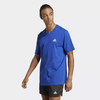 Camiseta Essentials Pequeno Logo Bordado - Azul adidas IC9284