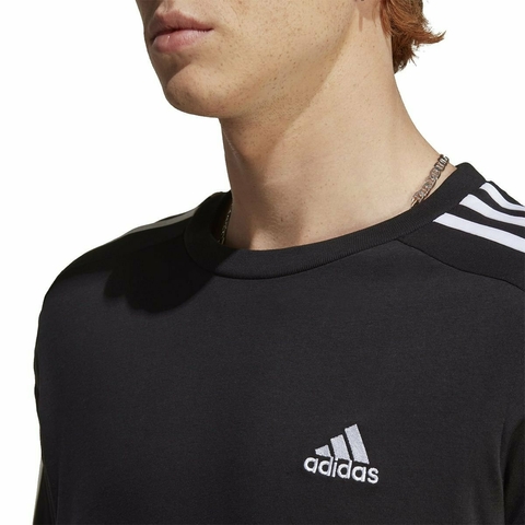 Camiseta Essentials Single Jersey 3-Stripes IC9334 - loja online