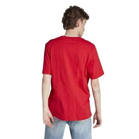 Camiseta Trefoil Essentials - Vermelho adidas IL2508 na internet