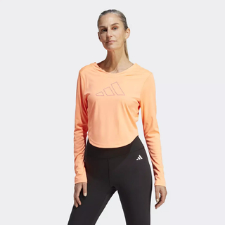 Camiseta Manga Longa Treino Hyperbright - Laranja adidas IL6617