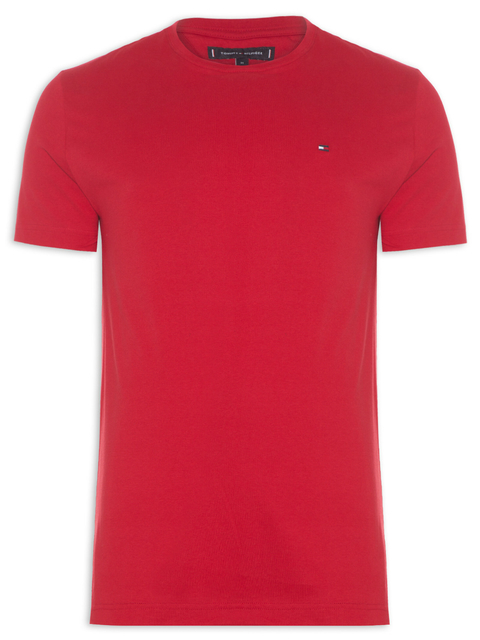 Camiseta Tommy Hilfiger Masculina Essential Cotton - Vermelho - THMW0MW27120-THXLG - Kevin Sports