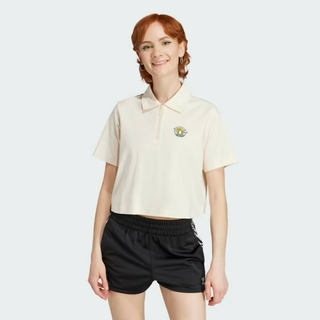 Camisa Polo Cropped - Bege adidas IN4141