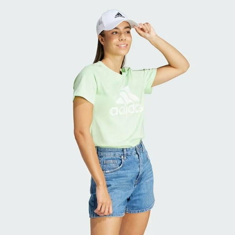 Camiseta LOUNGEWEAR Essentials Logo - Verde adidas IR5409 na internet