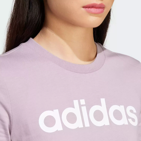 Camiseta Essentials Slim Logo - Roxo adidas IS2097 na internet