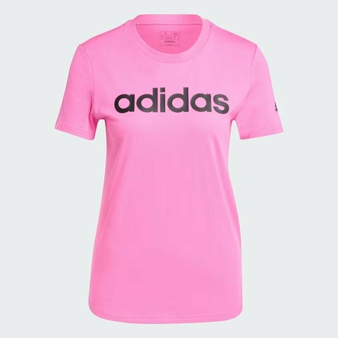 Imagem do Camiseta Essentials Slim Logo - Rosa adidas IS2102