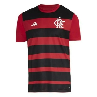 Camiseta Flamengo Infantil Fan Jogo 1 Adidas 2024 IV1068