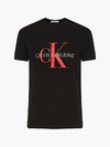 Camiseta Calvin Klein Monograma Slim Fit Areia J30J317065-0987