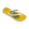 Chinelo Infantil Havaianas Kids Mascotes Tom - Branco e Amarelo 4.135.920-0709 - comprar online