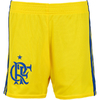 Short Infantil Flamengo Adidas III 2017 / 2018 Amarelo