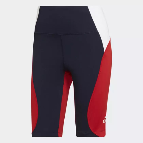 Azul Shorts Legging Esportivo Designed to Move Colorblock HA6617 - Kevin Sports