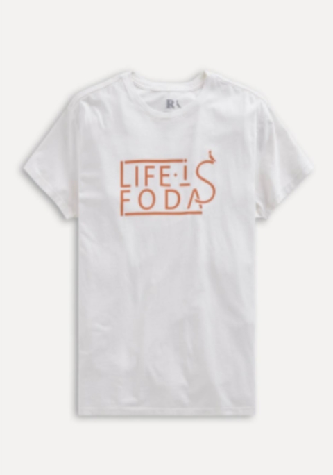 Camiseta Reserva Estampada Life Is Foda 0026246-037