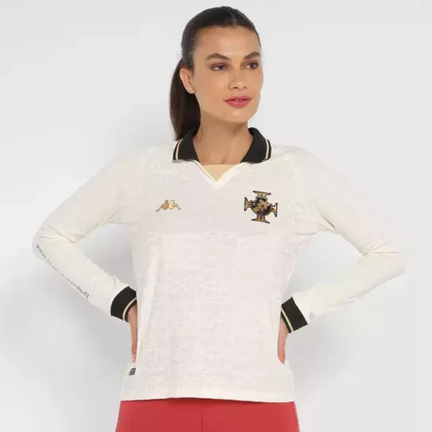 Camisa Feminina Vasco Kappa Manga Longa III 2022 EKVA211966 na internet