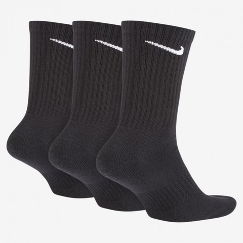 Meia Nike Everyday Cushion Crew Preta (3 pares) SX7664-010 - comprar online