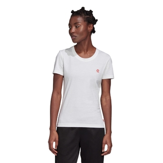 Camiseta Flamengo Adidas Street Graphic Feminina - Branco FH7549