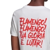 Camiseta Flamengo Adidas Street Graphic Feminina - Branco FH7549 - Kevin Sports