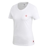 Camiseta Flamengo Adidas Street Graphic Feminina - Branco FH7549 - loja online