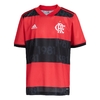 Camisa Flamengo Juvenil I 21/22 s/n° Torcedor Adidas - Vermelho+Preto GG0995