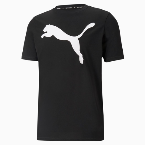 Camiseta Puma Active Big Logo Preta + Branca 521183-01