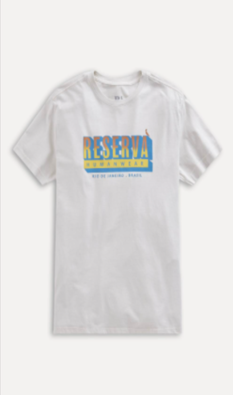 Camiseta Estampada Reserva RSV Humanwear Off-White 0062567-037