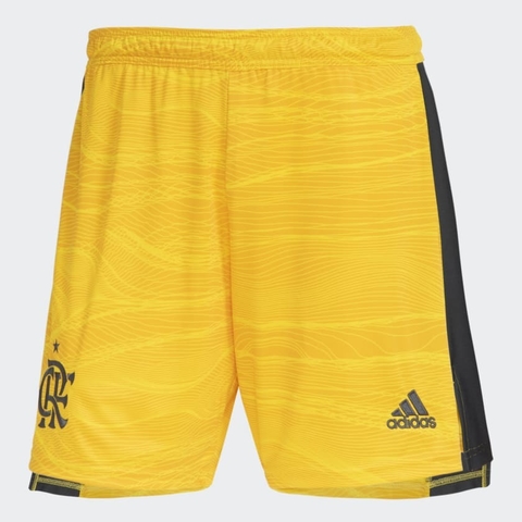 Short de Goleiro Flamengo Adidas 1 Amarelo 2021/22 GG0994