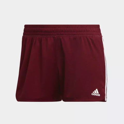 Shorts Malha Pacer 3-Stripes - Borgonha adidas HM3887 - Kevin Sports