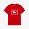 Camiseta Lacoste Logo Masculina Vermelha TH5097-21-240