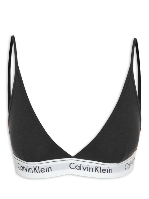 Top Calvin Klein Triângulo Moderno Cotton Preto - MAR4005-0987 na internet