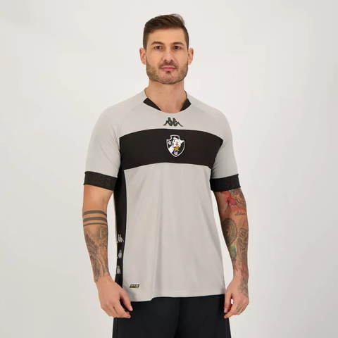 Camisa de Goleiro Vasco da Gama Kappa Kombat Prata 2022 EKVA211903 na internet