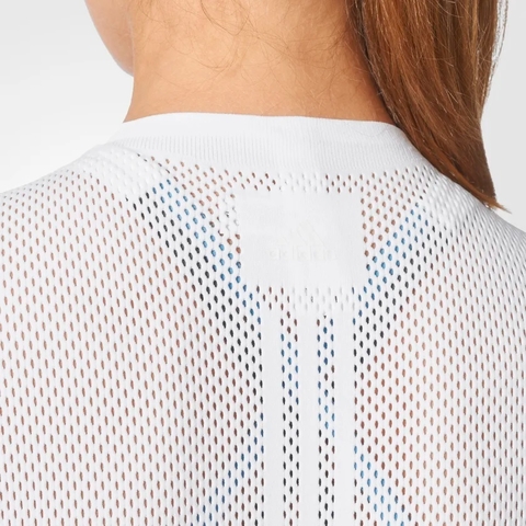 Camiseta Adidas Warp-Knit Feminina Branca CE7828 - loja online
