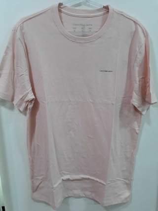 Camiseta Calvin Klein Masculina De Algodão Básica Estampa Logo Minimalista No Peito - CKJM101B-0400