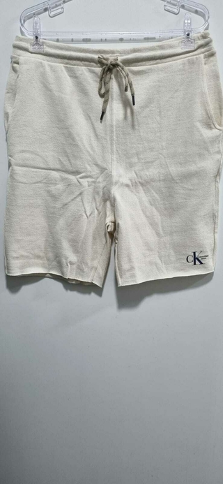 Bermuda Calvin Klein Sustainable Moletom off white - CM2PS13BM290-0111