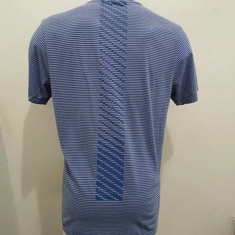 Camisa Asics Training Stripe SS Tee Azul MRB3992-907 - Kevin Sports