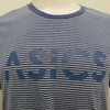 Camisa Asics Training Stripe SS Tee Azul MRB3992-907 - comprar online