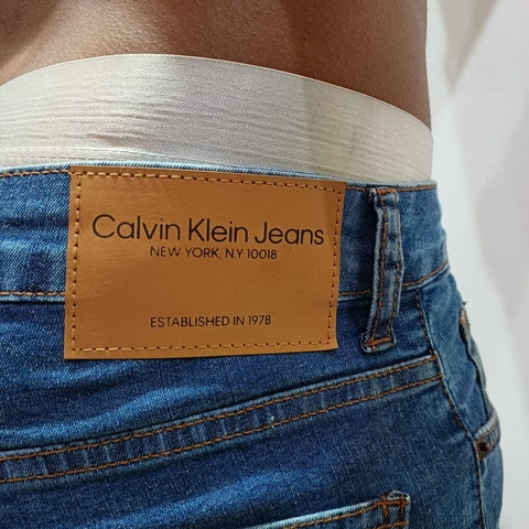Calça Jeans Calvin Klein Jeans Skinny Masculina Marinho - CM3PC11JK480-0585 - comprar online