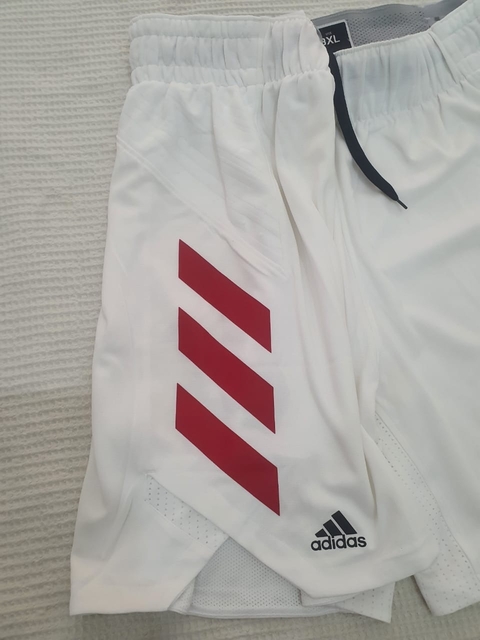 Short Flamengo Adidas Basquete 19/20 - Branco FQ6065 - loja online