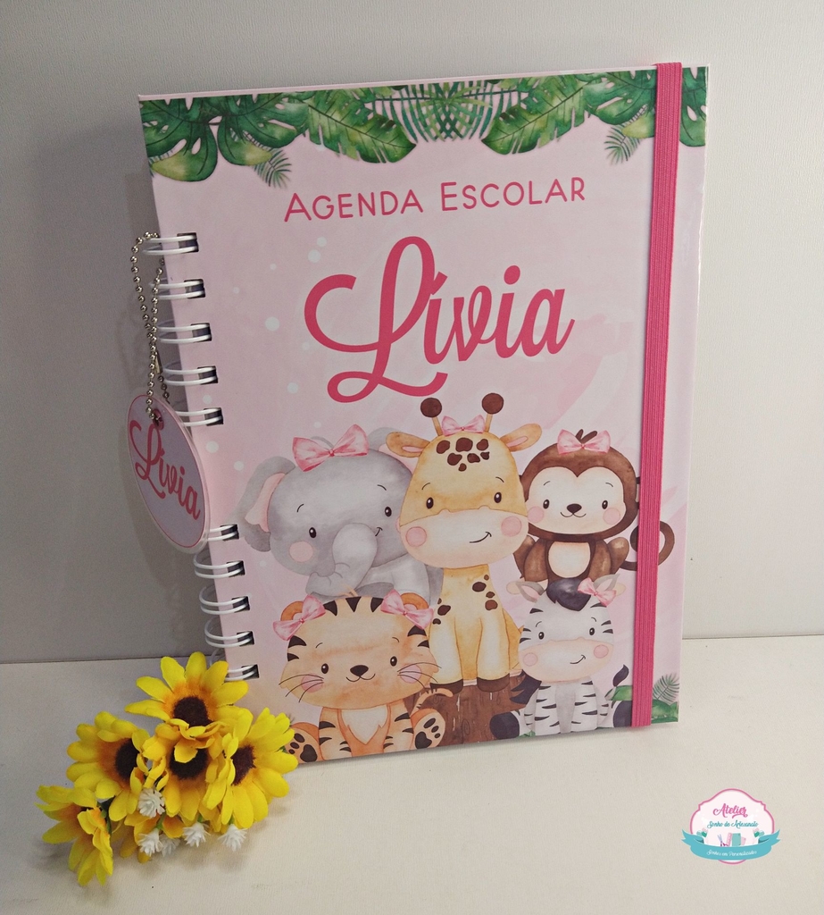 Agenda Escolar 2023 Infantil | Cute Meninas Roxo | Letrinhas