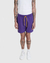 Shorts BAW Moletom Rubber Patch Roxo - La Plata Skate Shop