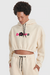 Moletom BAW Hoodie Cropped Sherpa Flower Off White na internet