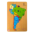 Mapa América Del Sur de Madera