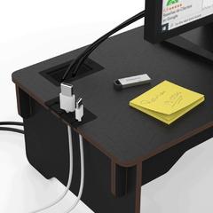 Kit Base eleva monitor, soporte para notebook, organizador, porta celu y mousepad - tienda online