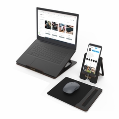 Kit Soporte Notebook 15 + Porta Celular + Mousepad