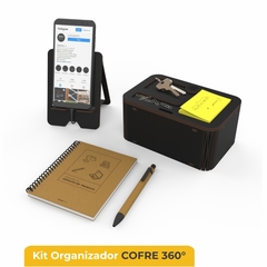 Kit Cofre 360° + Porta Celular + Anotador Y Lapicera